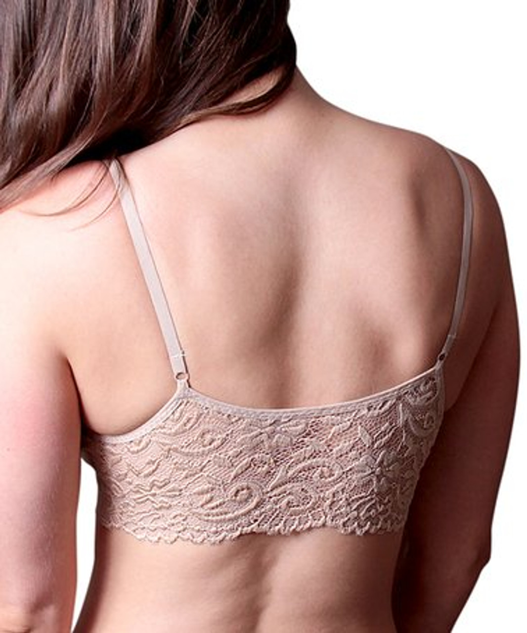 lace back sports bra