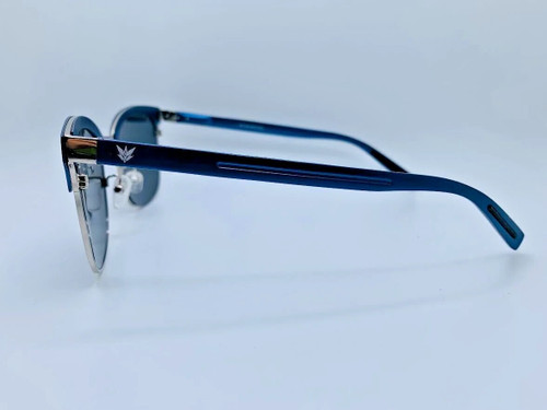 Winkwood 2534F Titanium Blue Frame With Silver Mirror Lens Sunglasses