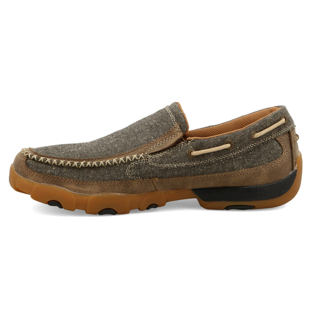 Twisted X Mens Driving Mocs US 10 1/2 Men\'s Saddle Brown Twisted X Men main image 2