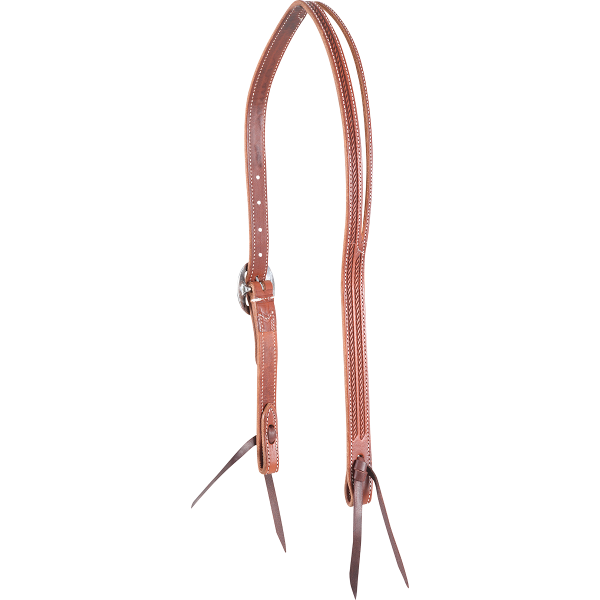 HR16CBT Martin Saddlery Chestnut Ranahan Headstall with Rope Tooling