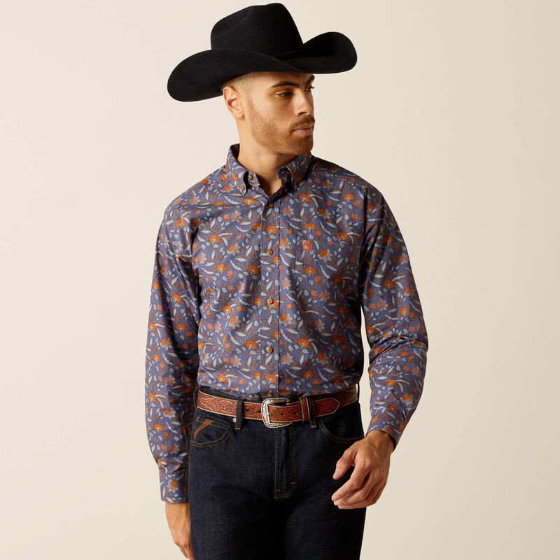 white christmas dresses Ariat Men's Seth Black Shirt main image 0