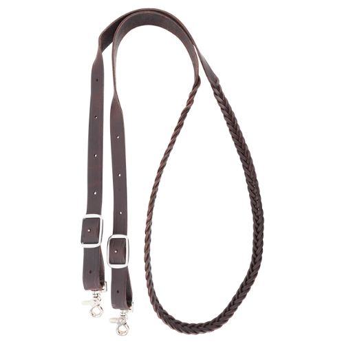 Martin Plait Braided Latigo Roping Reins - Thumbnail 2