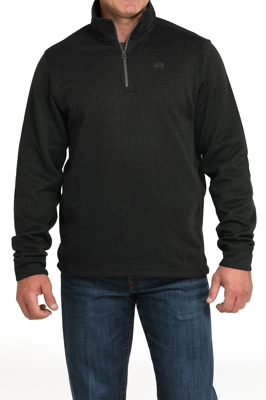 sui　1010 Cinch Men's Black 1/4 Zip Pullover