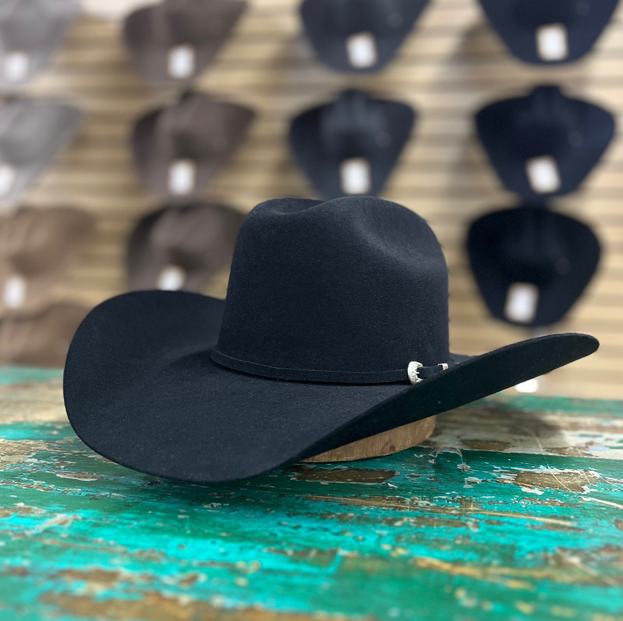 Seratelli 40X Rancher Black Felt Hat