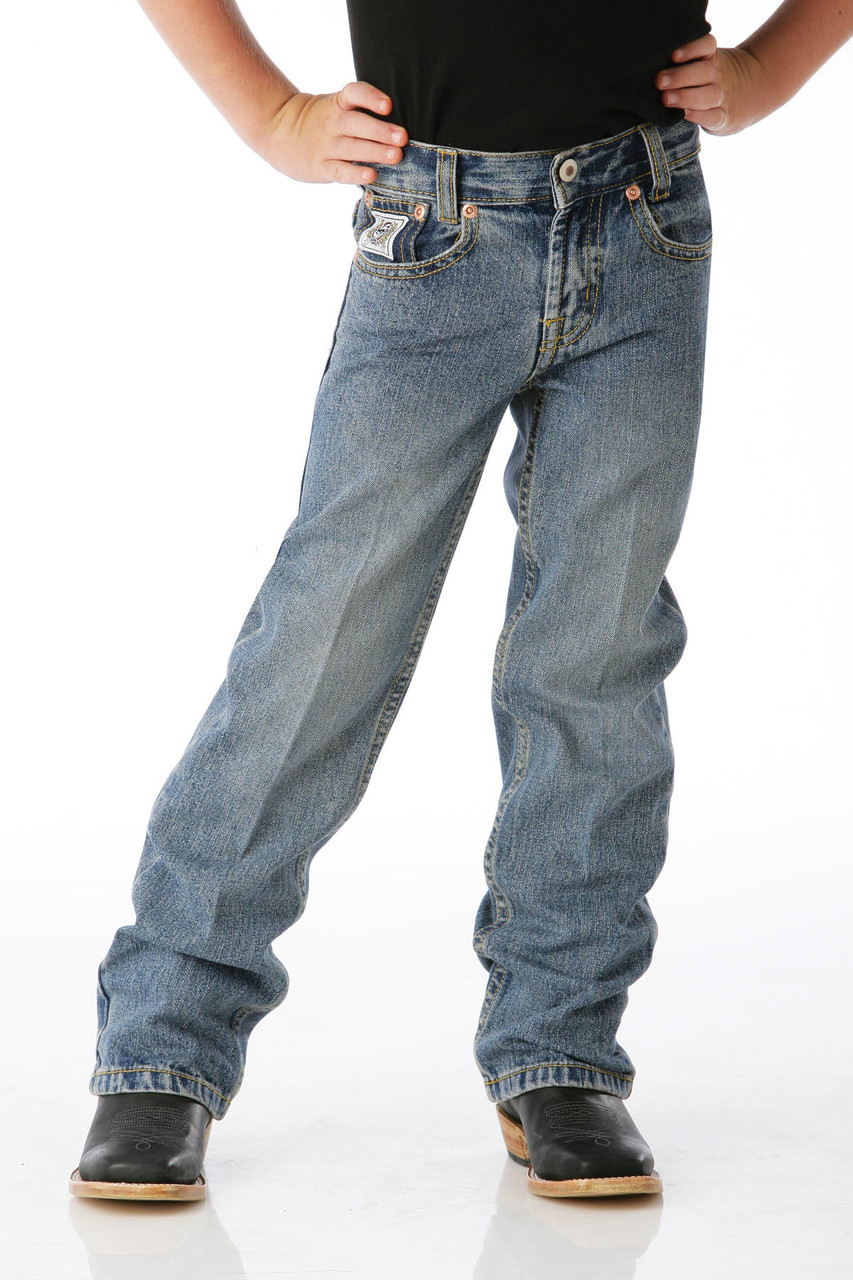MB12842001-IND MEDIUM STONE CINCH BOY'S WHITE LABEL JEANS ...