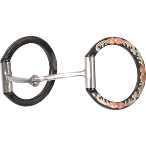 Classic Equine Floral Scroll Tool Box D-Ring Bit with Square Bar Classic Equine Floral Scroll Tool Box D-Ring Bit with Square Bar