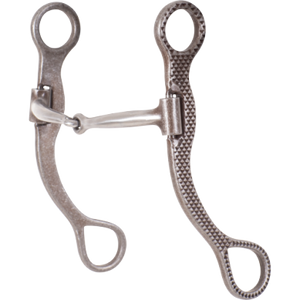 Classic Equine Rasp Straight Shank Bit with Smooth Bar