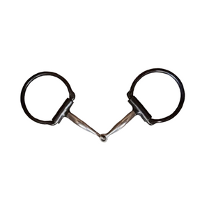 Dutton Bits Traditional Full Cheek Smooth Offset D-Ring Snaffle
