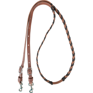 Martin Saddlery 5/8" Black Latigo Laced Barrel Rein Martin Saddlery 5/8" Black Latigo Laced Barrel Rein