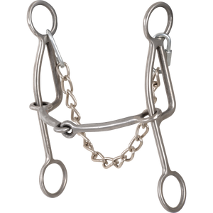 Classic Equine Les Vogt Shank Barrel Bit with Smooth Bar Classic Equine Les Vogt Shank Barrel Bit with Smooth Bar