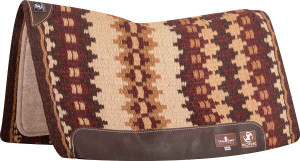 Classic Equine Zone 3/4" Thick Coffee/Burgundy Blanket Top Saddle Pad, 34x38 Classic Equine Zone 3/4" Thick Coffee/Burgundy Blanket Top Saddle Pad, 34x38