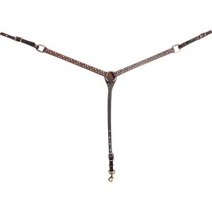 Martin Saddlery 1" Chocolate Breast Collar with Copper Dots Martin Saddlery 1" Chocolate Breast Collar with Copper Dots