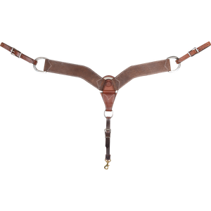 Martin Saddlery 2.75-" Chocolate Roughout Breast Collar Martin Saddlery 2.75-" Chocolate Roughout Breast Collar