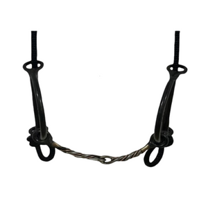 Dustin Bits Steel Copper Twist Snaffle Gag Draw