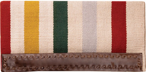 Casa Zia Cream Multi Stripe Saddle Blanket