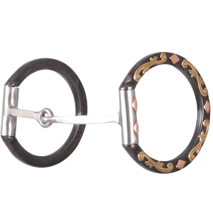 Classic Equine Sherry Cervi Diamond D-Ring Barrel Bit with Square Bar