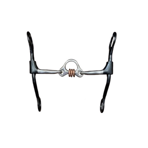 Dutton Bits Medium Port with Copper Rollers Short Shank Swept Back Cheek
