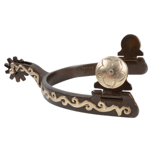 Classic Equine Flower Scroll Spurs