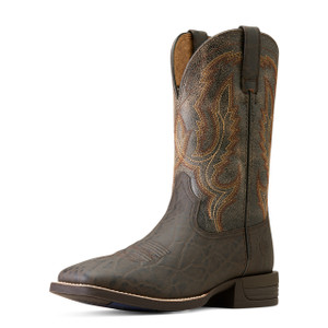 Ariat Men's Chocolate Elephant Print Steadfast Boot Ariat Men's Chocolate Elephant Print Steadfast Boot