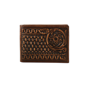 3D Men's Stamped Design Bifold Wallet 3D Men's Stamped Design Bifold Wallet