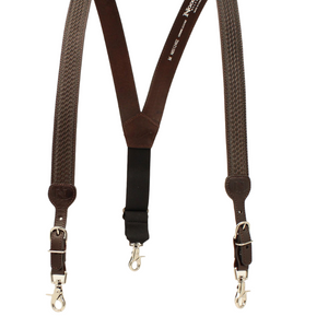 Nocona Men's Heavy Duty Brown Leather Suspender Nocona Men's Heavy Duty Brown Leather Suspender