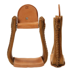 Rawhide Covered 2" Youth/Barrel Stirrups Rawhide Covered 2" Youth/Barrel Stirrups