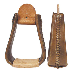 Deep Roper 3" Wood Stirrups