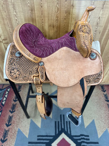 14" Martin Stingray Wyoming Flower Barrel Racing Saddle 14" Martin Stingray Wyoming Flower Barrel Racing Saddle