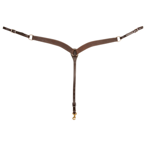 Martin Saddlery Chocolate Roughout Breastcollar