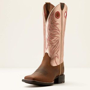 Ariat Women's Golden Pink Round Up Ryder Western Boot Ariat Women's Golden Pink Round Up Ryder Western Boot