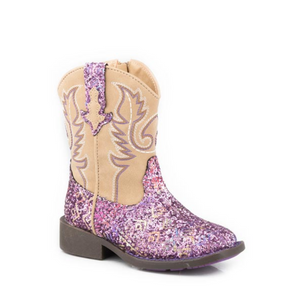 Roper Toddler Purple Southwest Glitter Boots Roper Toddler Purple Southwest Glitter Boots
