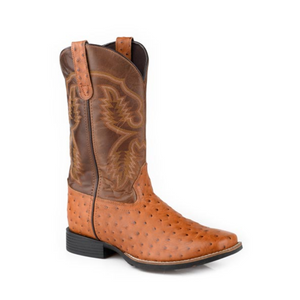 Roper Kid's Faux Cognac Ostrich Boots Roper Kid's Faux Cognac Ostrich Boots