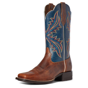 Ariat Women's Russet Rebel Navy West Bound Boot Ariat Women's Russet Rebel Navy West Bound Boot