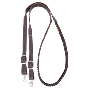 Martin Latigo Braided 5-Strand 7/8-inch Thick Roping Rein Martin Latigo Braided 5-Strand 7/8-inch Thick Roping Rein