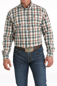 Cinch Men's Plaid Print Button-Down Western Shirt Cinch Men's Plaid Print Button-Down Western Shirt