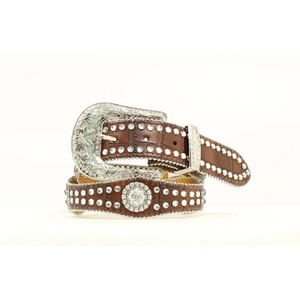 Nocona Girl's Scalloped Rhinestone Concho Belt Nocona Girl's Scalloped Rhinestone Concho Belt