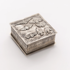 Rustic Silver Thunderbirds Box Rustic Silver Thunderbirds Box
