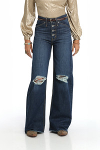 Cinch Women's Skylar Wide Leg Dark Stone Jean