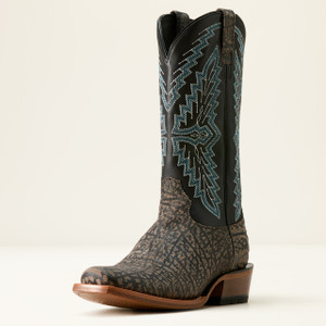 Ariat Men's Cape Grey Buffalo Emboss Futurity Showman Cutter Toe Boots Ariat Men's Cape Grey Buffalo Emboss Futurity Showman Cutter Toe Boots
