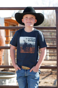 Cinch Boy's Navy Rodeo Tee Cinch Boy's Navy Rodeo Tee