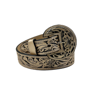 Que Chula Pearl Tooled Belt Que Chula Pearl Tooled Belt