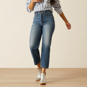 Ariat Women's Hesperia Ultra High Rise Frazey Tomboy Relaxed Striaght Jean Ariat Women's Hesperia Ultra High Rise Frazey Tomboy Relaxed Striaght Jean