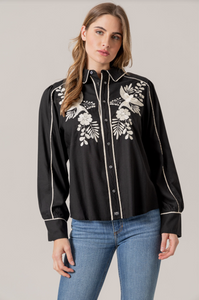 Kimes Ranch Women's Black Emilia Shirt Kimes Ranch Women's Black Emilia Shirt