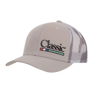 Classic Equine Silver/Grey Silicone Logo Snapback Cap Classic Equine Silver/Grey Silicone Logo Snapback Cap