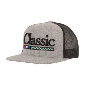 Classic Grey Heather/Black Embroidered 3D Logo Snapback Cap Classic Grey Heather/Black Embroidered 3D Logo Snapback Cap