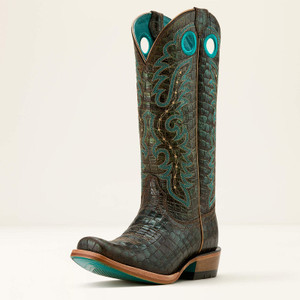 Ariat Women's Croc Print Shine Futurity Boon Western Boot Ariat Women's Croc Print Shine Futurity Boon Western Boot