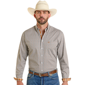 Panhandle Slim Men's Tan Long Sleeve Button Down Western Shirt Panhandle Slim Men's Tan Long Sleeve Button Down Western Shirt