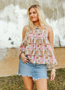 Women's Rodeo Ruffles Tank Women's Rodeo Ruffles Tank