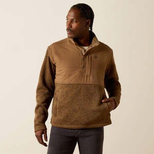 Ariat Men's Khaki Caldwell Reinforced Snap Sweater Ariat Men's Khaki Caldwell Reinforced Snap Sweater