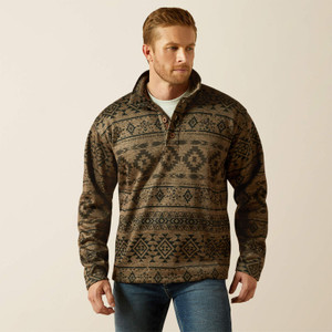 Ariat Men's Beige Caldwell 1/4 Button Sweater Ariat Men's Beige Caldwell 1/4 Button Sweater